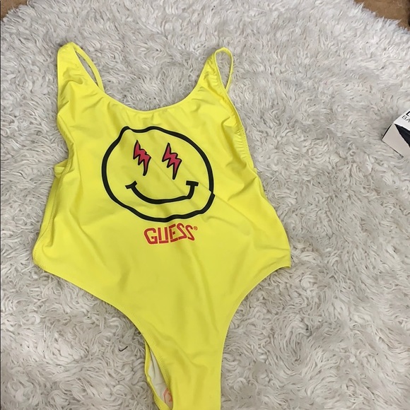Guess Swim Neon Bodysuit Suit X Jbalvin Collection Poshmark